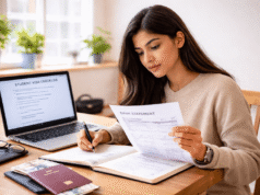 Proof of Funds Requirements for Student Visas (Complete Guide) Student checking proof of funds documents for student visa application