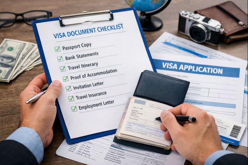 Common visa mistakes that get applications rejected due to missing documents