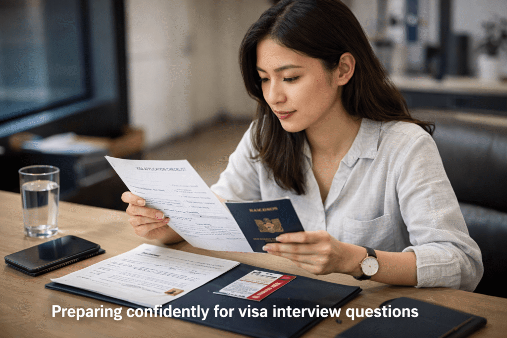  Preparing for visa interview questions step by step
