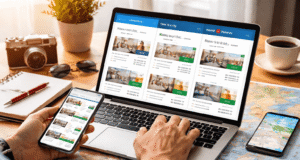 Complete Hotel Booking Guide: How to Find the Best Hotel Deals (Step-by-Step) traveler comparing hotel prices on booking websites