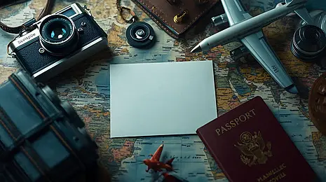 International travel documents for tourist visa and vacation planning