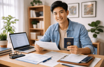 Student Visa Interview Tips: The Complete Guide to Passing Your Student Visa Interview Student preparing documents for visa interview