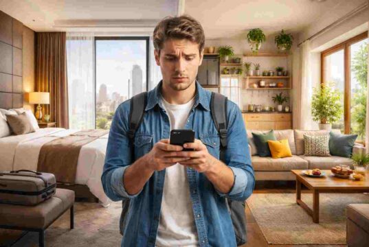 Hotel vs Airbnb Comparison – The Complete Traveler’s Decision Guide Hotel vs Airbnb comparison room and apartment”