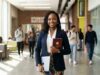 The Ultimate Guide to Studying in Canada (2026/2027): Navigating New Visa Rules, Scholarships, and Top Ontario Colleges Nigerian female student at an Ontario college campus representing the 2026 Canada study path."