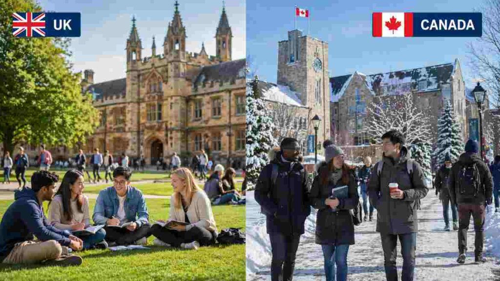 “UK vs Canada for international students comparison