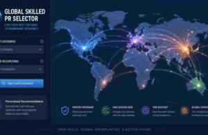 The Ultimate Permanent Residency (Global Relocation) Guide A clean data map infographic tracking international skilled migration pathways and target visa streams across a global layout.